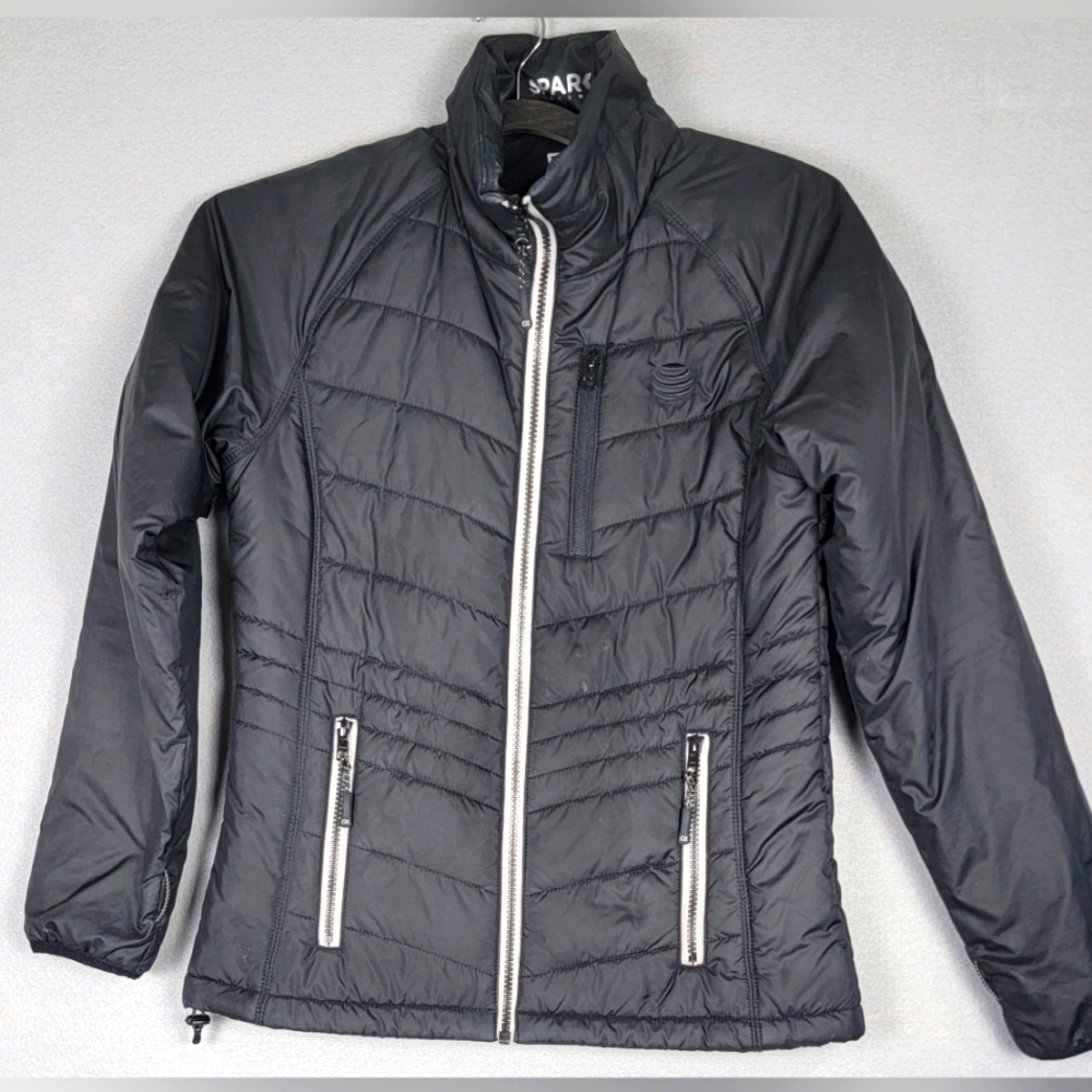 Cutter & Buck Barlow Pass Coat Jacket Wind Water Resistant, Black, Womens XS